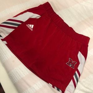 Miami University cheer skort (adidas)